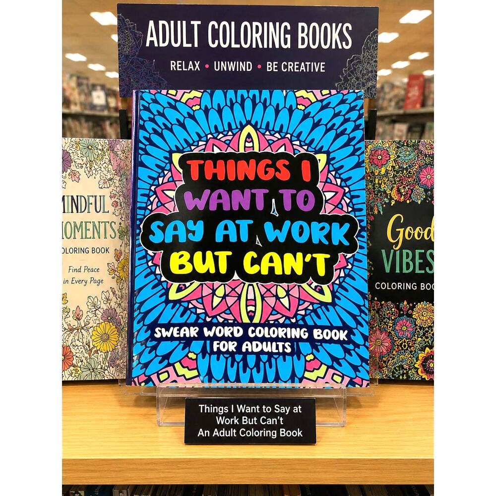 Things I Want to Say at Work But Can't An Adult Coloring Book